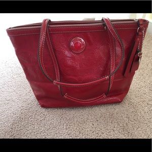Red Coach bag